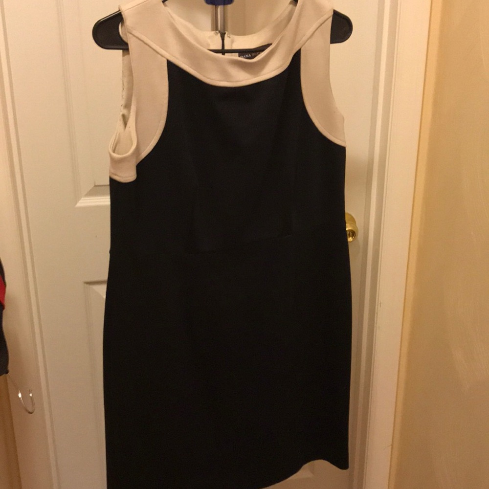 Black and Tan Dana Buchanan sheath dress size 12